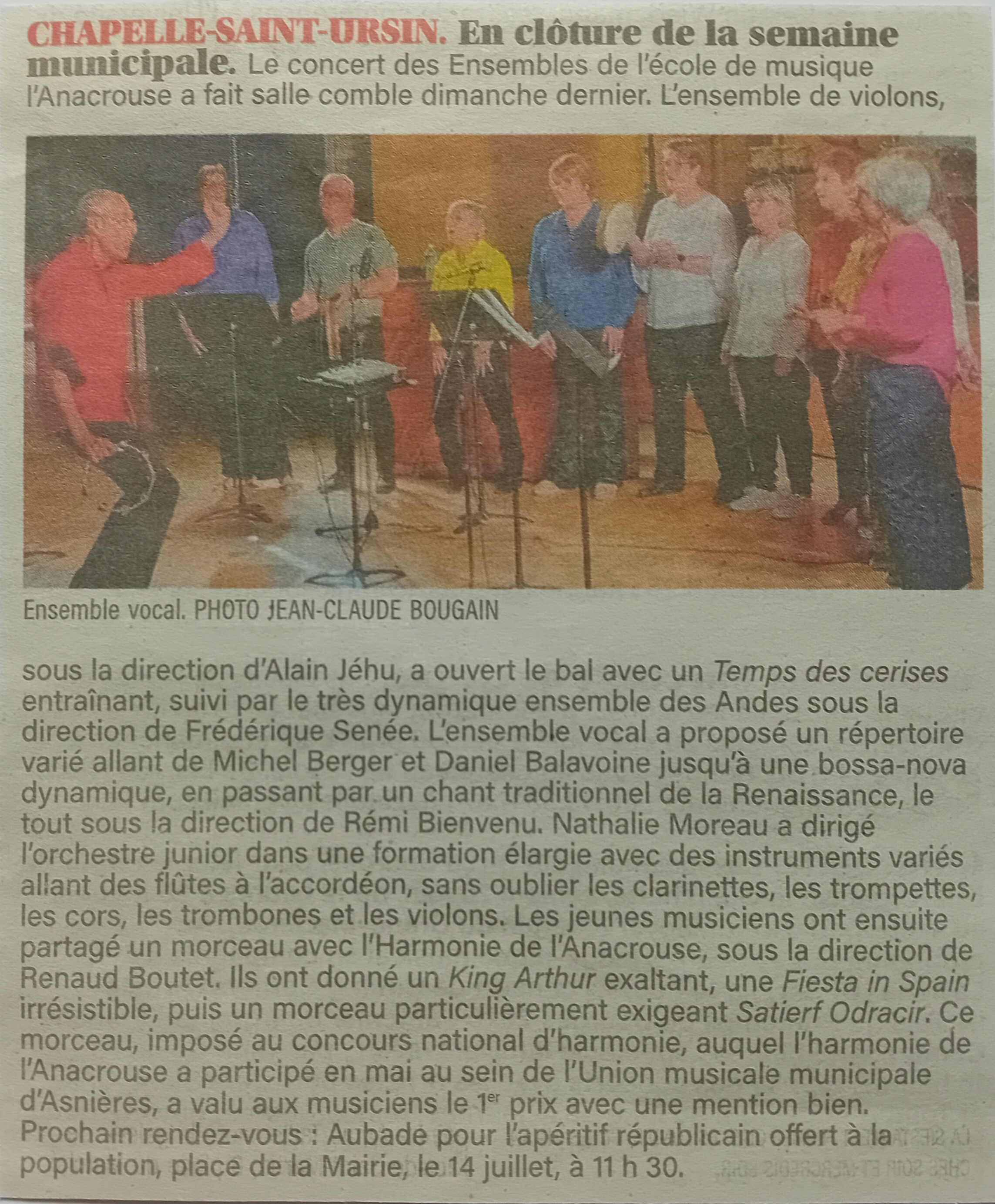 Concert dimanche 7 Juin 2026